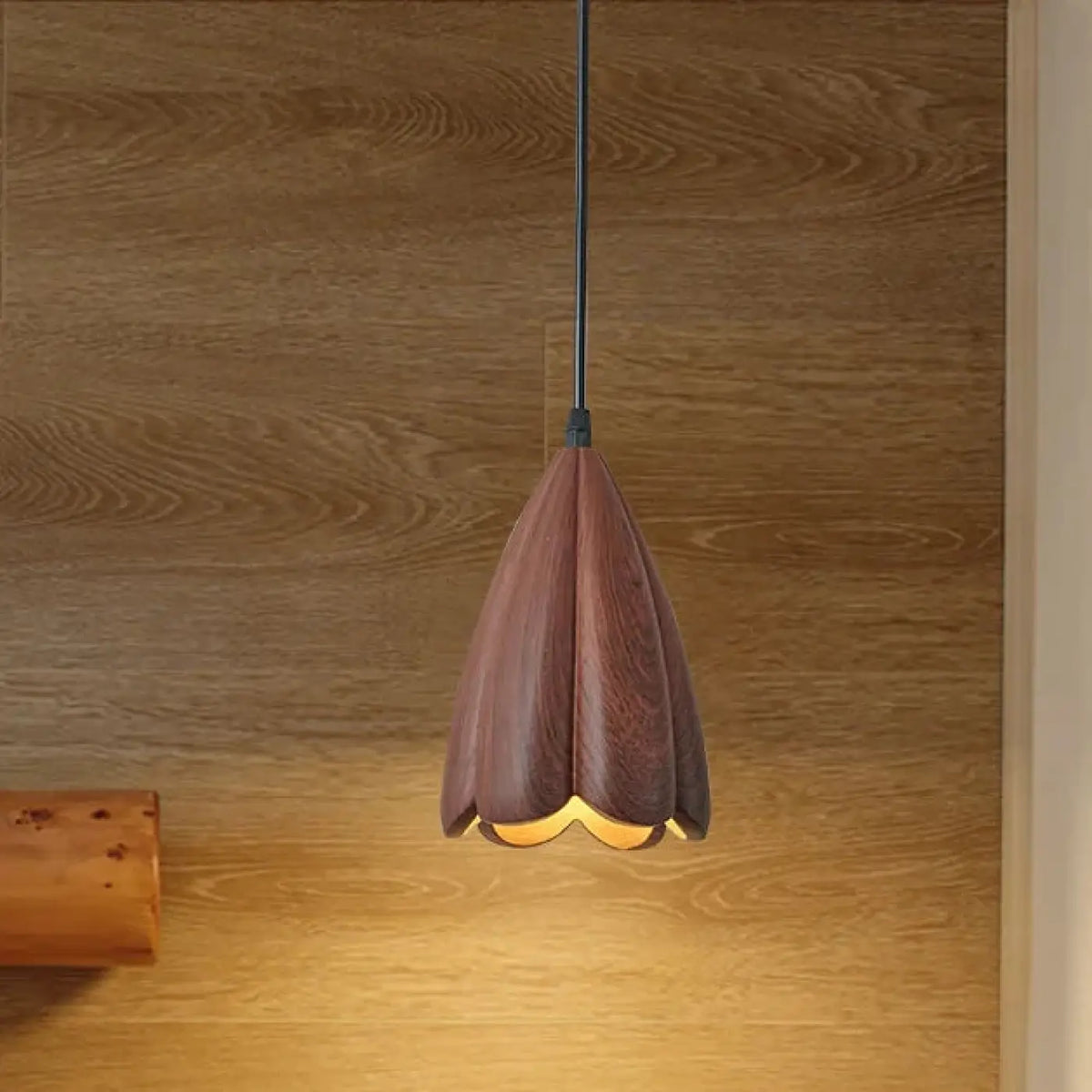 Suspension décorative effet bois, trois modèles