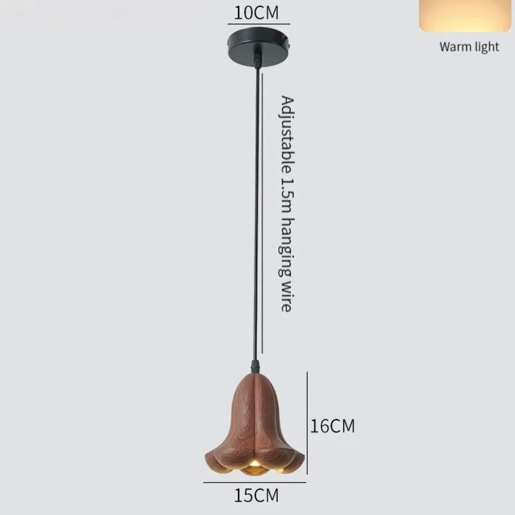 Suspension décorative effet bois, trois modèles