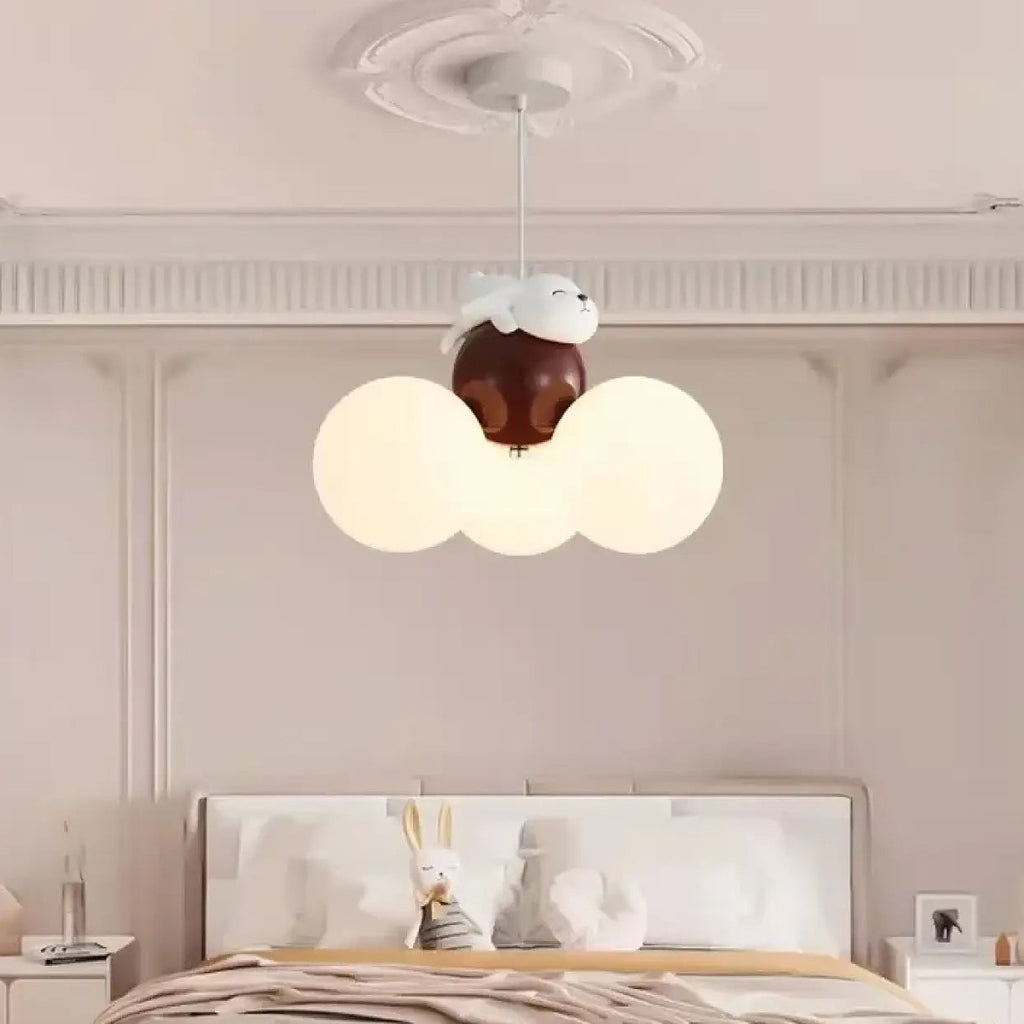 Suspension nuage pour chambre d'enfant, cinq animaux au choix