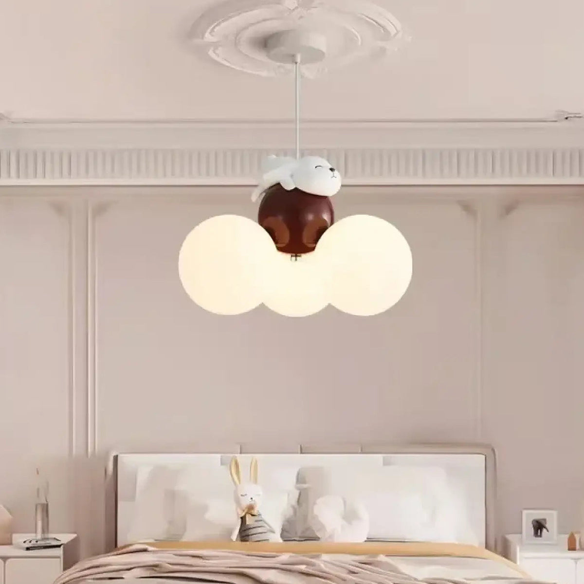 Suspension nuage pour chambre d'enfant, cinq animaux au choix