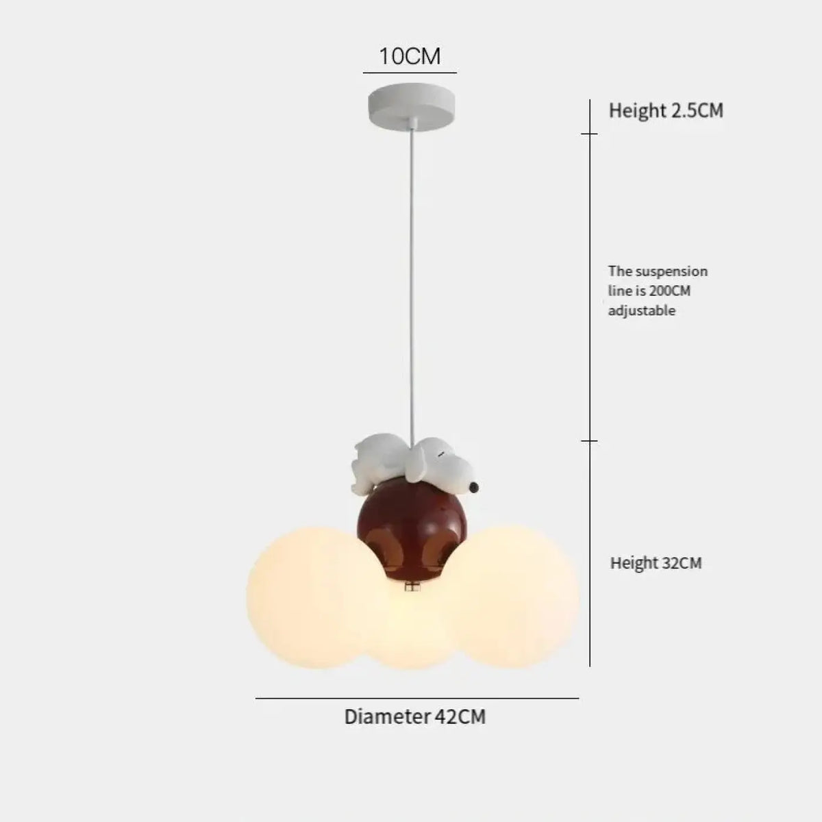Suspension nuage pour chambre d'enfant, cinq animaux au choix, rouge