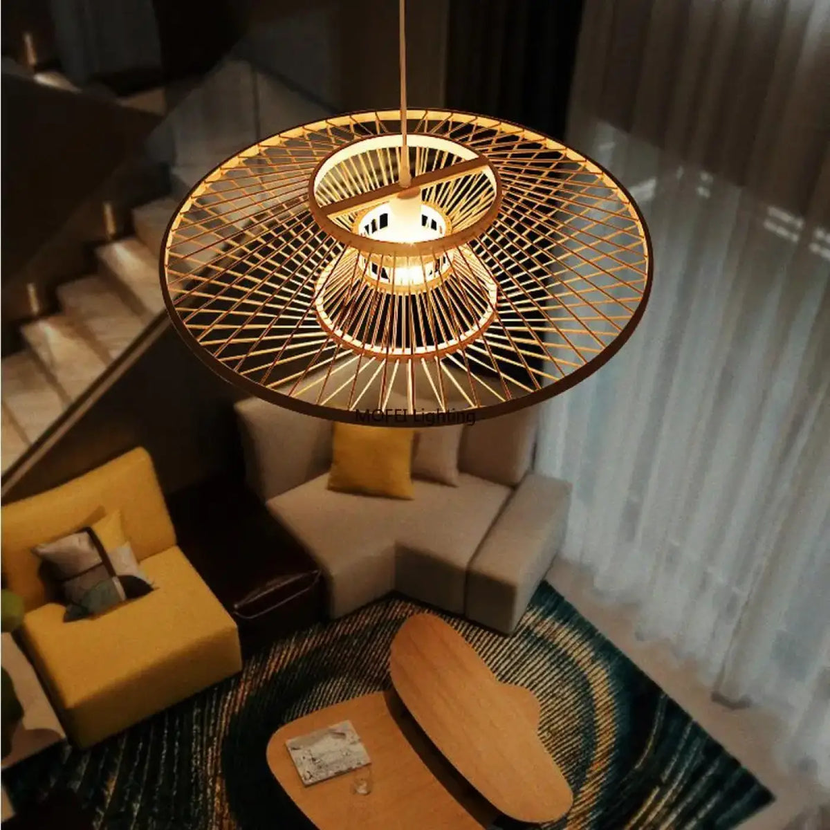 Suspension au design aérien et épuré, pour table ou îlot
