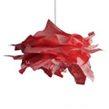 Suspension en papier froissé, six coloris, tailles S, M et L, rouge