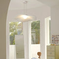 Suspension blanche en tissu et métal, trois tailles