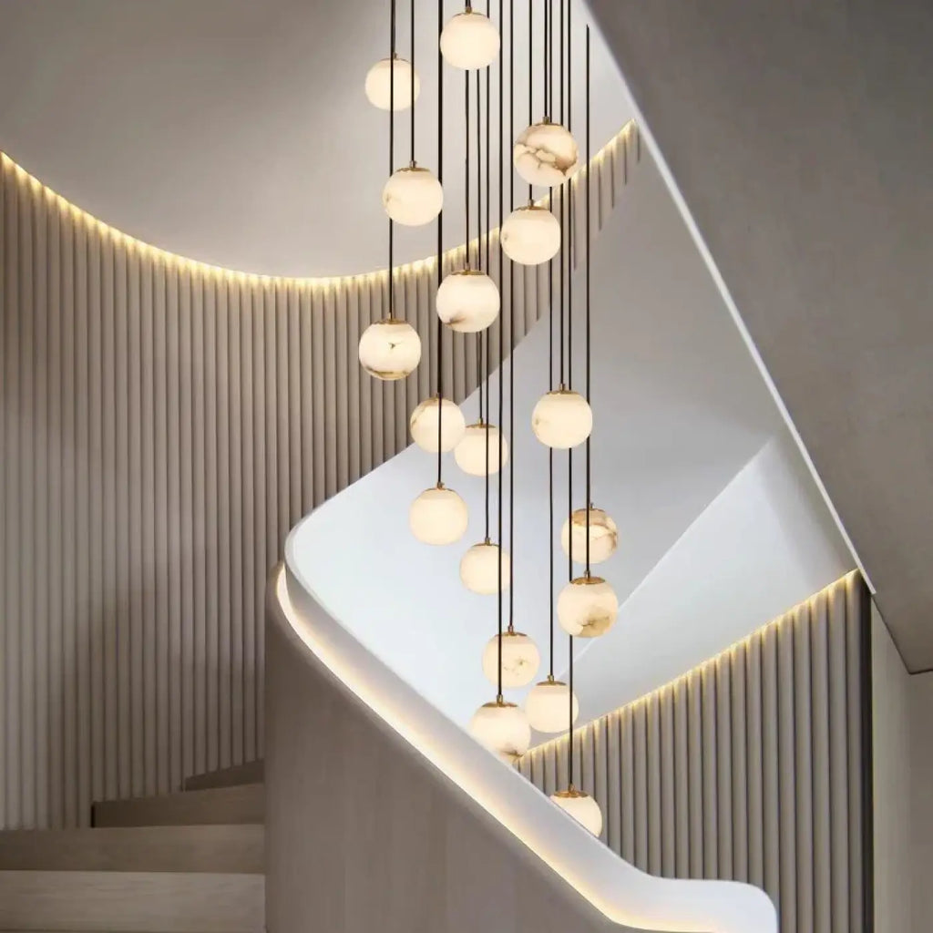 Suspension cascade de boules lumineuses, tailles S à XXL