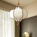 Suspension en verre opalin d'inspiration japonaise, trois tailles
