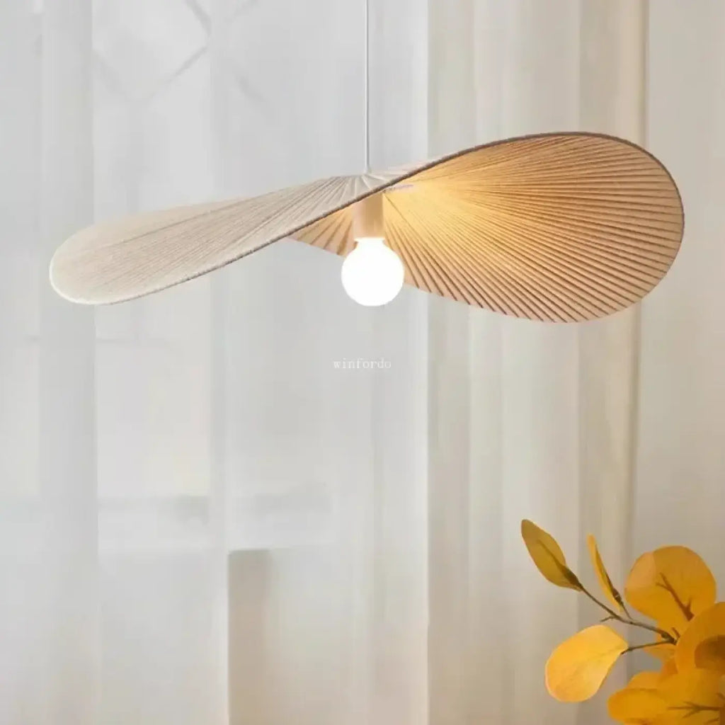 Suspension en fibres naturelles en forme d'aile, tailles S et M