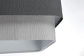 Suspension design graphite à abat-jour textile