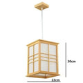 Suspension en bois d'inspiration japonaise, esprit zen