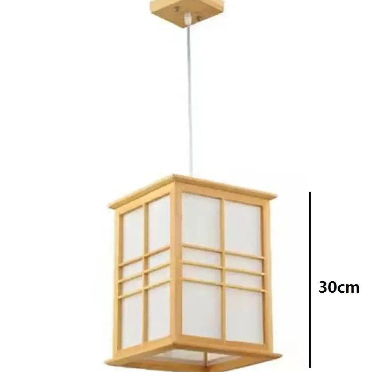 Suspension en bois d'inspiration japonaise, esprit zen