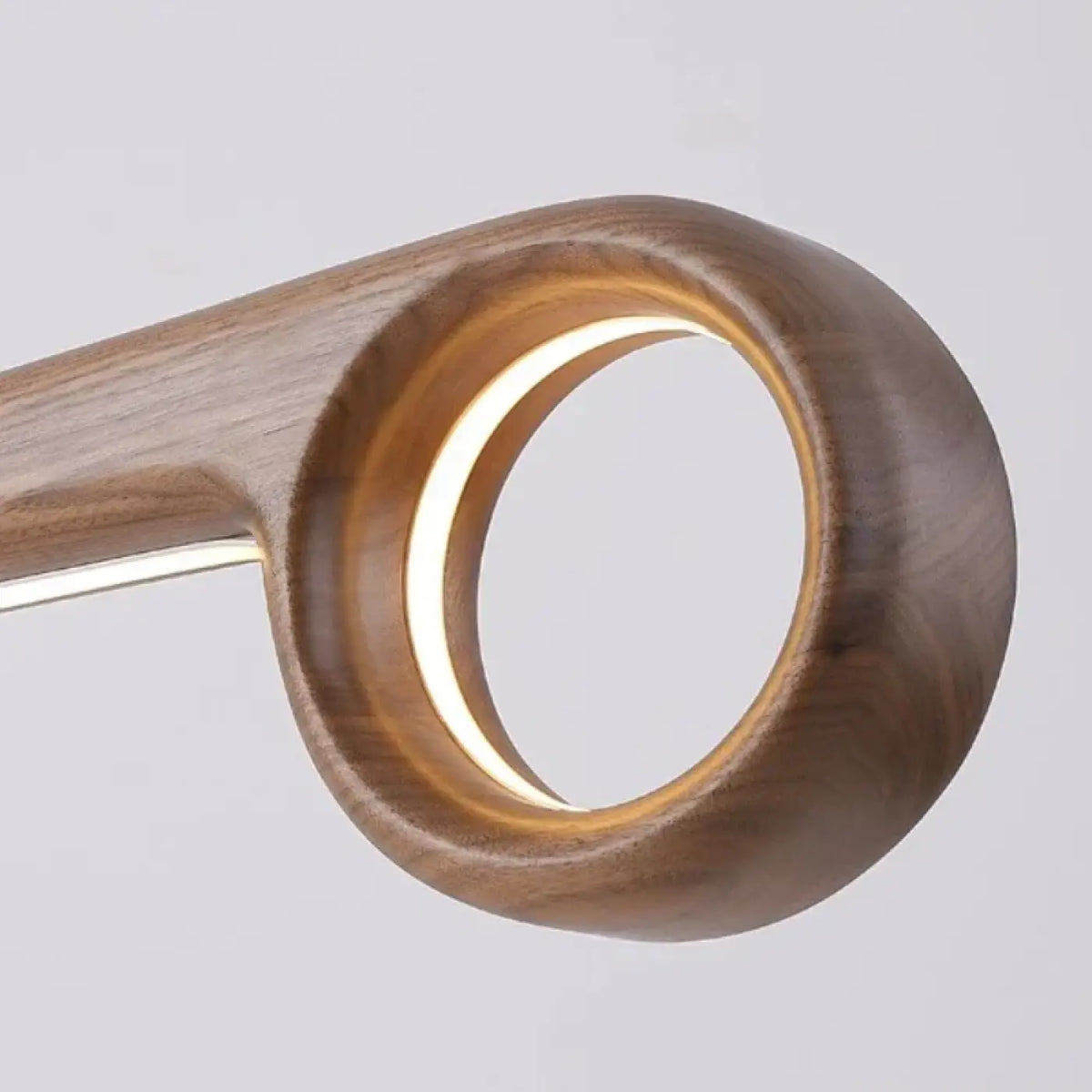 Suspension LED en bois massif, modèles A ou B, lumière réglable