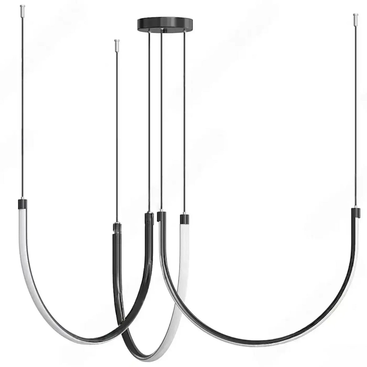 Suspension LED minimaliste à lignes fluides, tailles S ou M