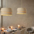 Suspension en tissu plissé beige, trois tailles