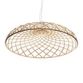 Suspension dôme tressé, quatre coloris, tailles S à XL, beige