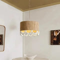 Suspension en chanvre et perles de bois, tailles S, M, L