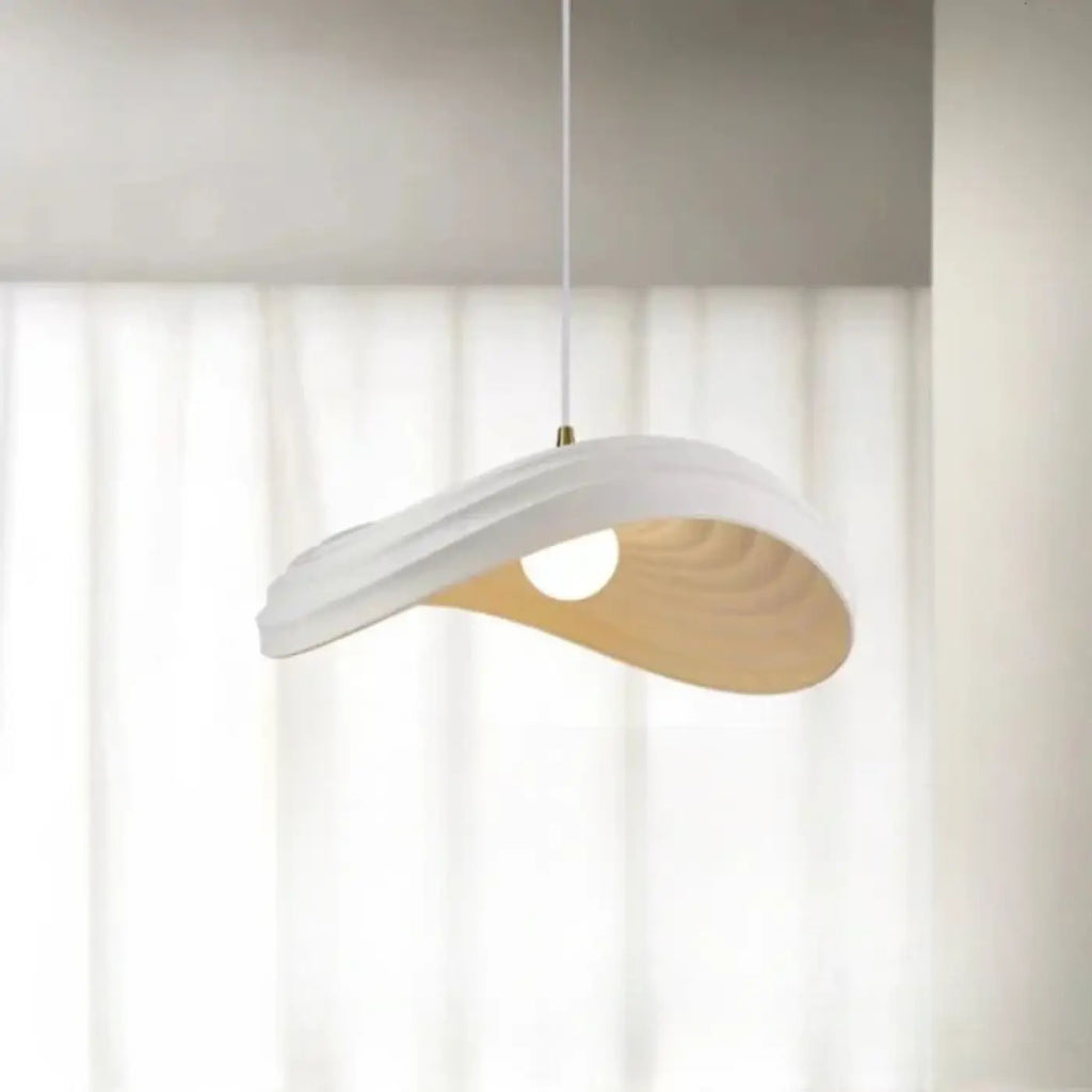 Suspension blanche ondulée en trio, trois modèles au choix