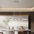 Suspension ondulée à lumière intégrée, gris ou noir, gris
