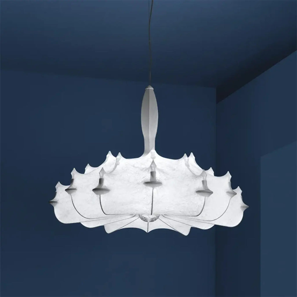 Suspension blanche contemporaine à la forme originale, S, M, L