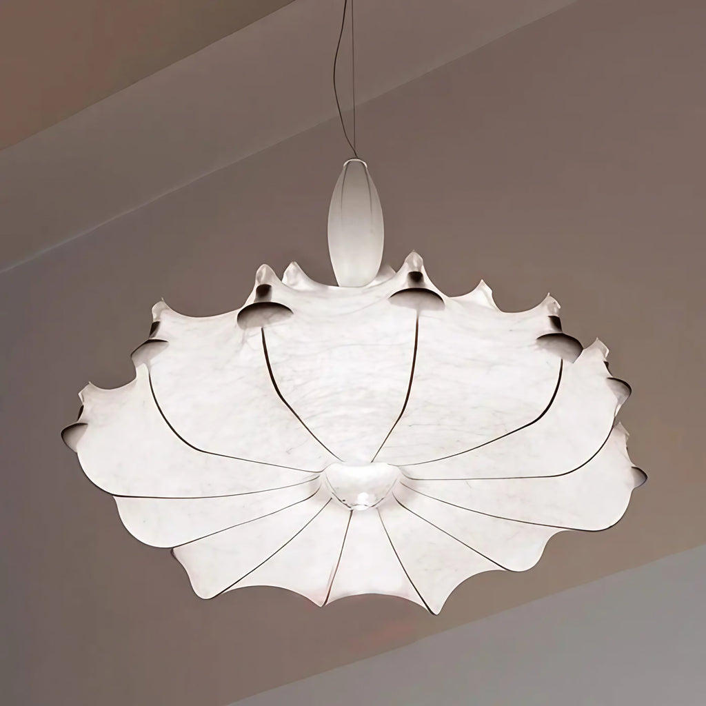Suspension blanche contemporaine à la forme originale, S, M, L