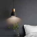 Suspension scandinave en bois coloré, quatre coloris, noir