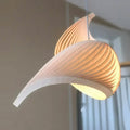 Suspension spirale jaune, de 1 à 8 lampes