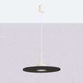 Suspension disque en feutre de 40 cm, trois duos de couleurs, beige/noir