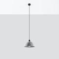 Suspension dôme en béton gris clair, 30 cm, ampoule E27