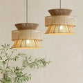 Suspension double en rotin naturel, style bohème, tailles S à L
