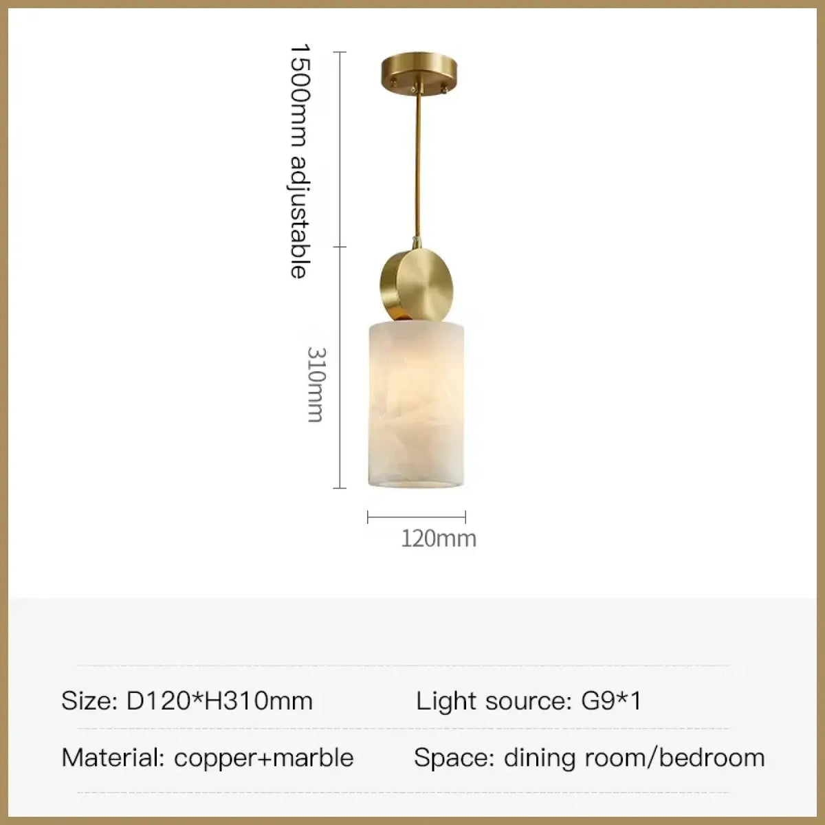 Suspension double laiton et verre marbré, deux modèles