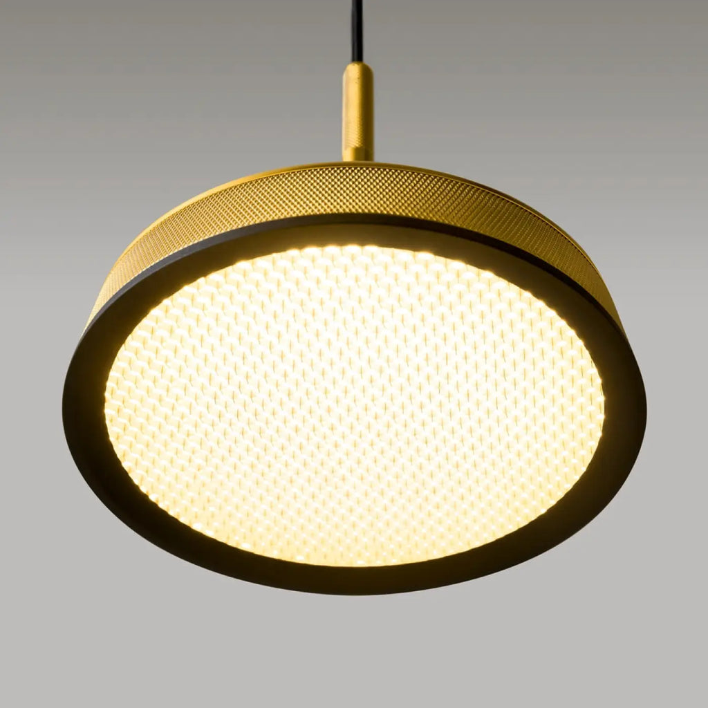 Suspension LED coupole en aluminium, noir, blanc ou marron