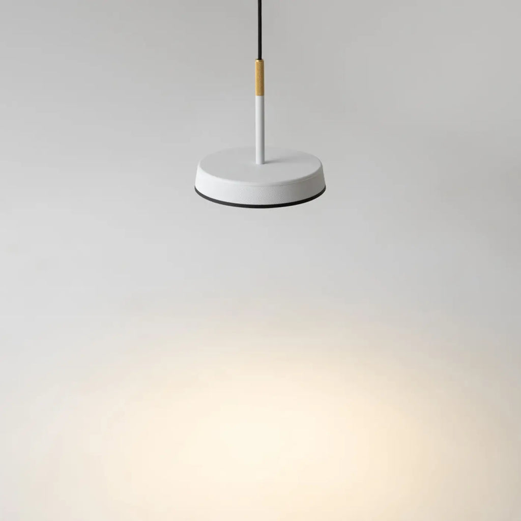 Suspension LED coupole en aluminium, noir, blanc ou marron
