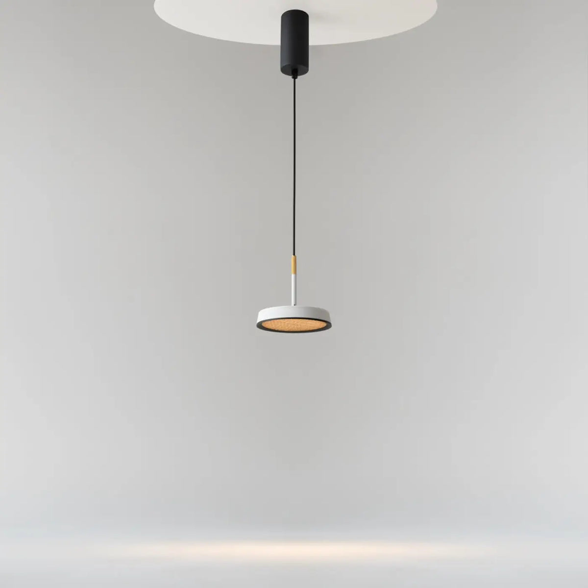 Suspension LED coupole en aluminium, noir, blanc ou marron