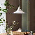Suspension conique aux formes douces, blanche ou noire, S ou M, blanc
