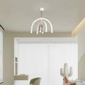 Suspension arc-en-ciel aux tons pastel pour chambre d'enfant, blanc