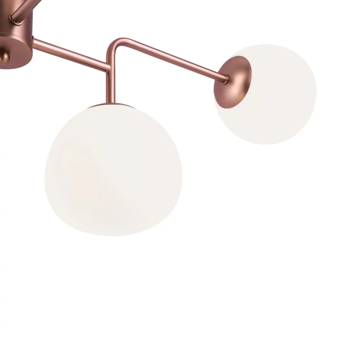 Lustre à globes en verre opalin, 8 ou 12 feux, argenté ou cuivre