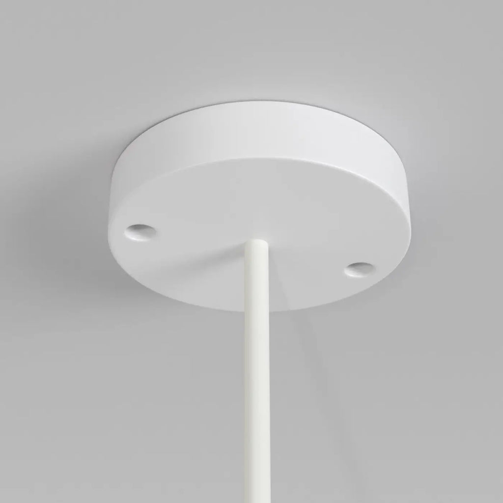 Suspension extérieure globe opalin, IP54, monture noire ou blanche