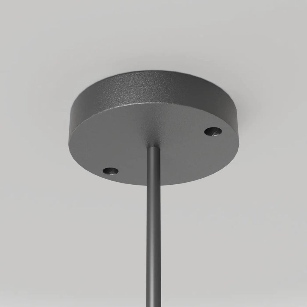 Suspension extérieure globe opalin, IP54, monture noire ou blanche
