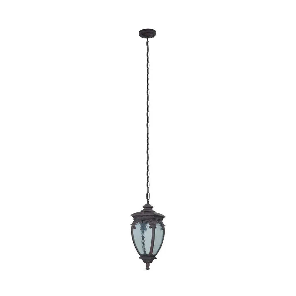 Suspension lanterne d'extérieur baroque en acier, culot E27, IP44
