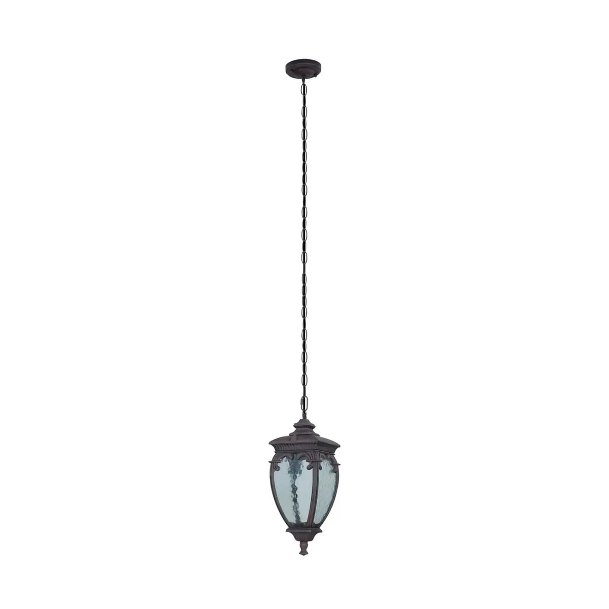 Suspension lanterne d'extérieur baroque en acier, culot E27, IP44