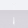 Suspension prisme en acier élancé, 1 ou 3 lumières, blanc ou noir, blanc