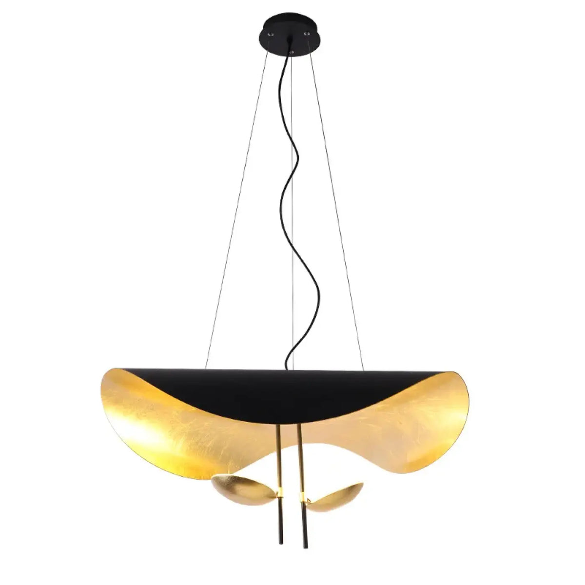 Suspension en forme d'ailes, noire ou blanche, trois tailles