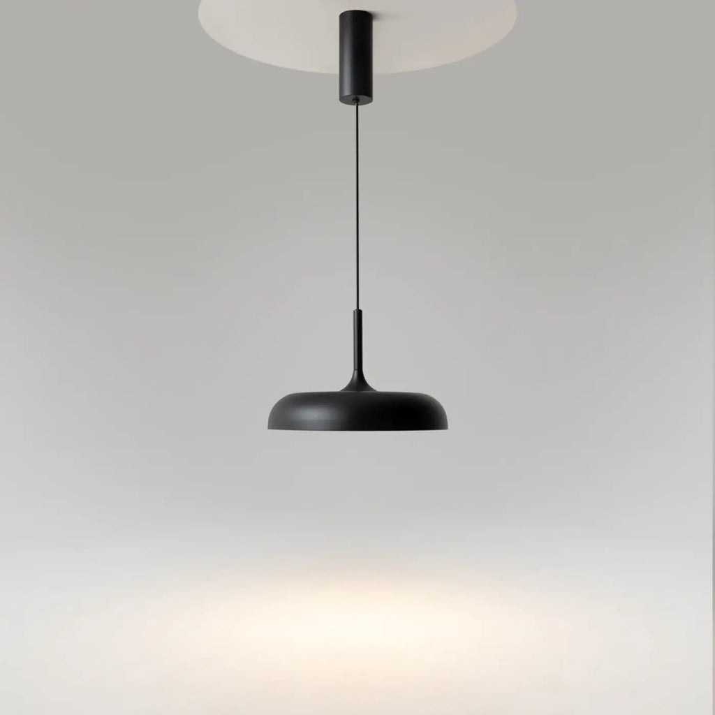 Suspension LED coupole en métal mat, 30 ou 40 cm, trois coloris