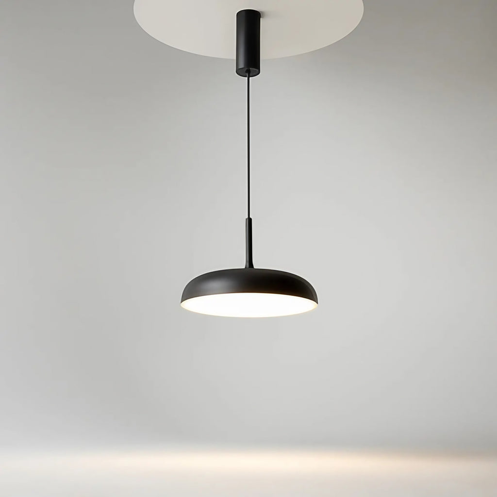 Suspension LED coupole en métal mat, 30 ou 40 cm, trois coloris, noir