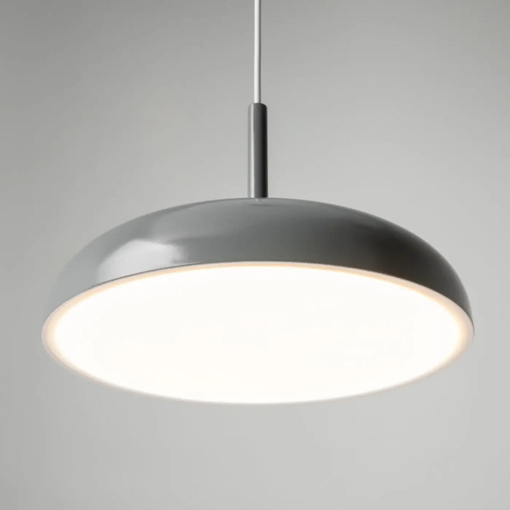 Suspension LED coupole en métal mat, 30 ou 40 cm, trois coloris