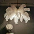 Suspension palmier lumineux, blanche, rose ou bleue, trois tailles, blanc