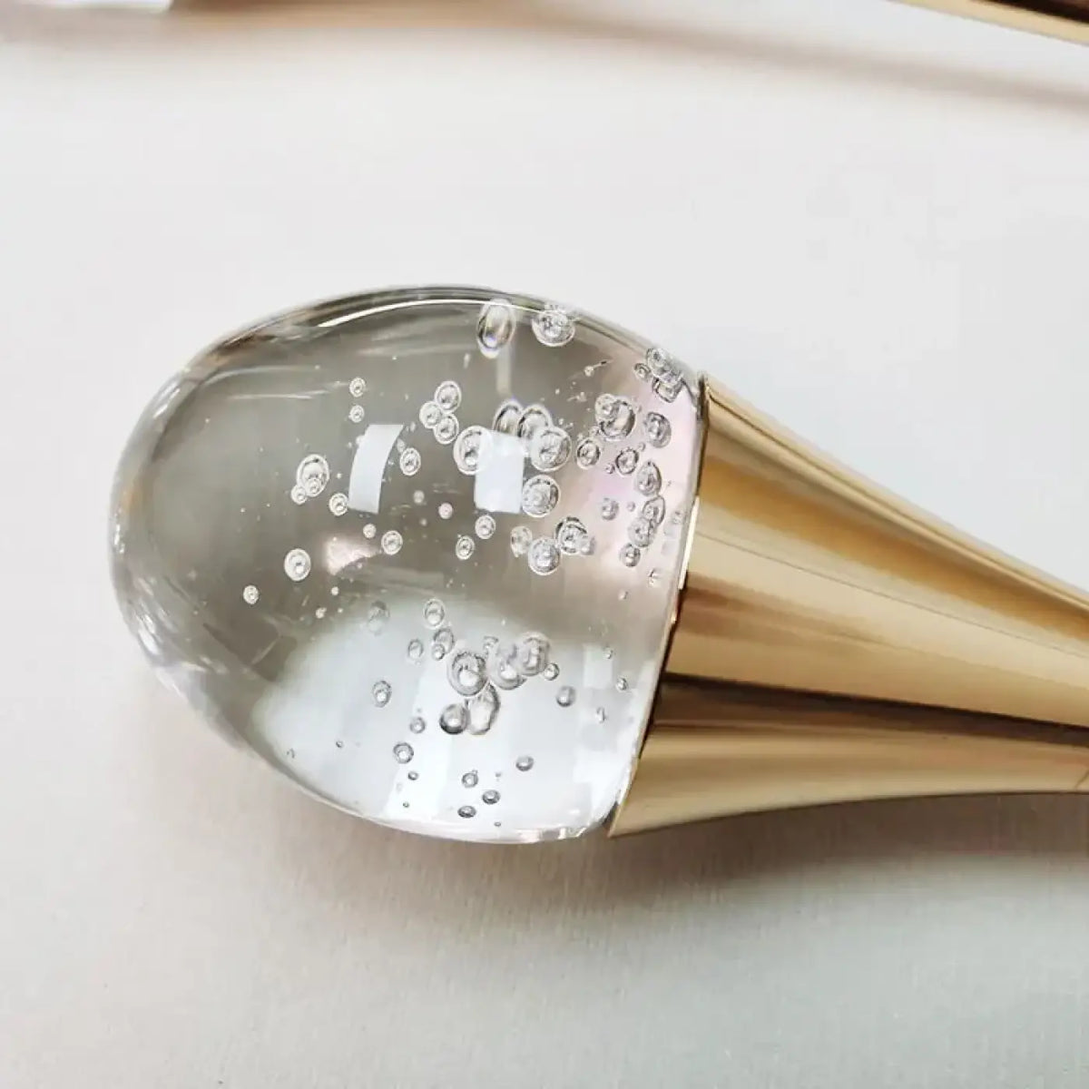 Suspension goutte dorée, une, deux ou trois lampes