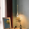 Suspension goutte dorée, une, deux ou trois lampes