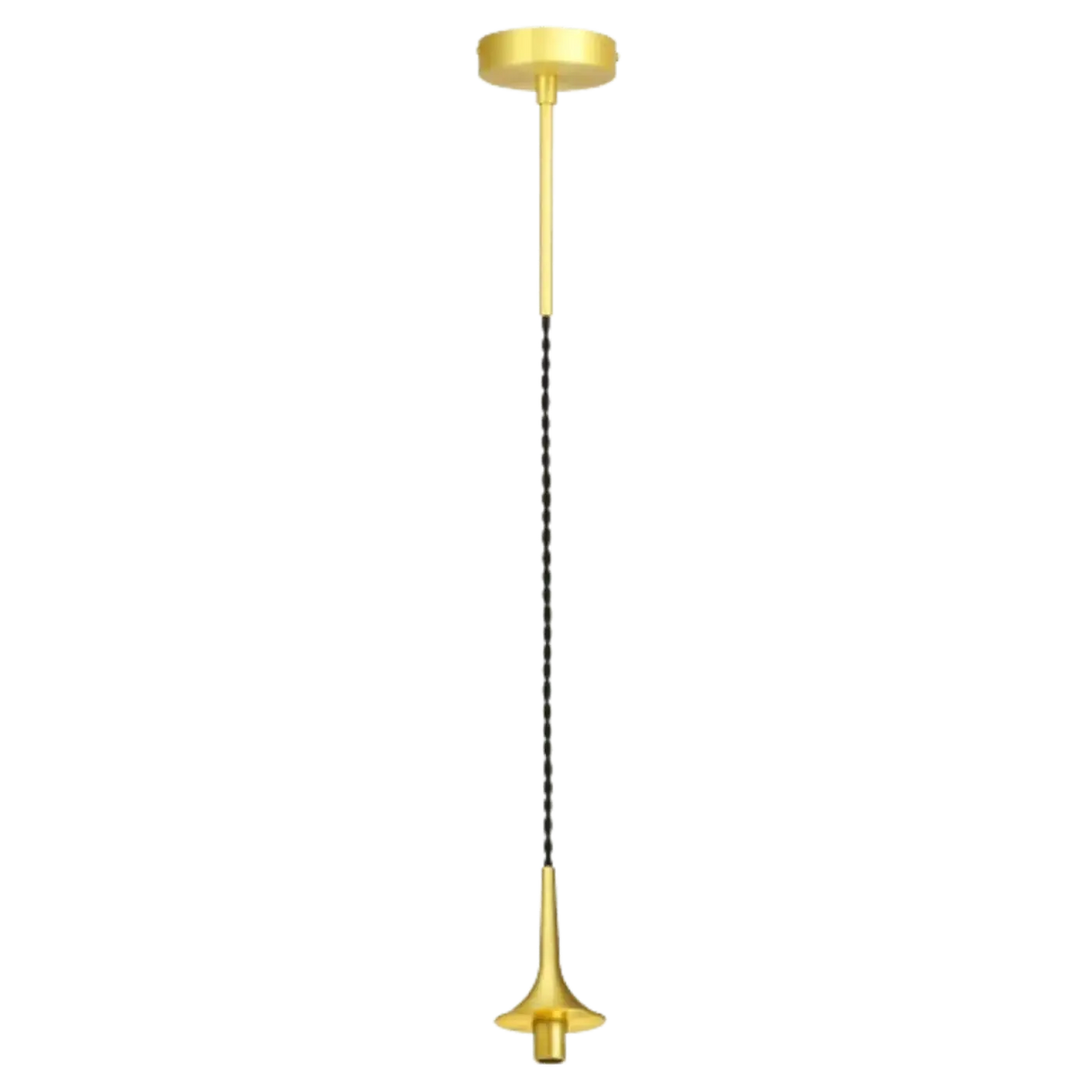 Suspension disque en verre soufflé pour grande hauteur, câble 3 m