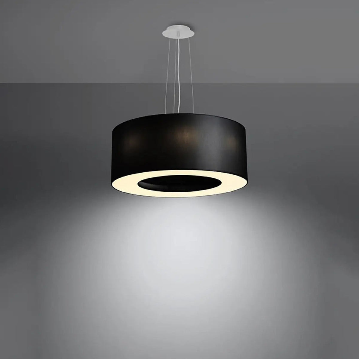 Grande suspension abat-jour en tissu, 50, 70 ou 90 cm