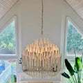 Suspension graphique filaire, blanche ou noire, huit tailles, blanc